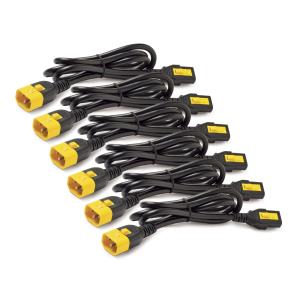 Power Cord Kit (6 ea), Locking, C13 to C14/ 0.6m