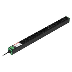 Easy Rack PDU, Basic, Vertical, 1 Phase, 3.7kW, 230V, 16A, 14 x SCHUKO outlets, SCHUKO 16A