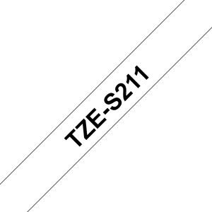 Tape 6mm Black On White (tze-s211)