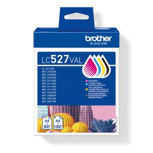 Ink Cartridge - Lc527val Value Pack - 1300 Pages - Black / 900 Pages - Cyan, Yellow, Magenta