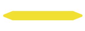 Pre-cut Pipe Marker Rolls Yellow / Gas Without Pictogram 37 X 355 Mm - Per Roll Of 160 Labels
