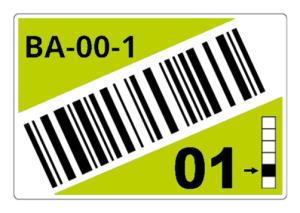 Roll Of Pre-cut Labels For Racks And Pallets 90 X 110 Mm Green (ltz17090fcb)