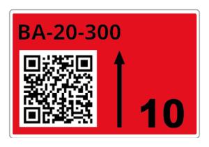 Roll Of Pre-cut Labels For Racks And Pallets 75 X 110 Mm Red (ltz14075fqr)