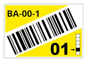 Roll Of Pre-cut Labels For Racks And Pallets 75 X 110 Mm Yellow (ltz16075fcb)