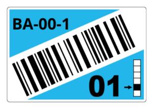 Roll Of Pre-cut Labels For Racks And Pallets 75 X 110 Mm Blue (ltz15075fcb)