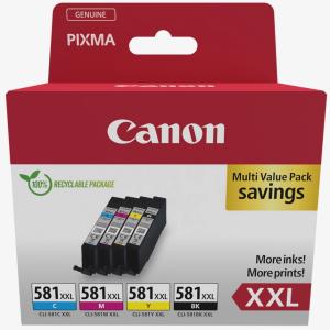 Ink Cartridge - Cli-581xxl C/m/y/bk W Sec Multi Pack Blistered