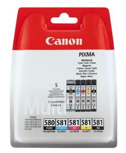 Ink Cartridge - Pgi580xl / Cli581 - High Capacity - Multipack - Blister With Sec