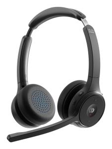 Headset 722 - Wireless Dual On-ear USB-a Bundle-carbon Black