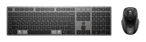 Multi-Device Rechargeable Wireless Keyboard and Mouse Combo 720 - Qwertzu German
