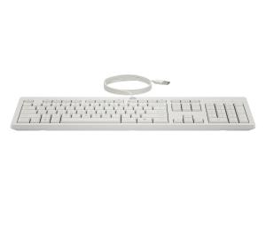 Wired Keyboard and Mouse 225 - White - Qwerty Int'l