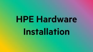 HPE Install ProLiant MicroSever Service (UR508E)