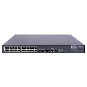 Switch A5800-24G-PoE, 24 RJ-45 autosensing 10/100/1000 ports, 4 fixed 1000/10000 SFP+ ports