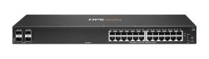 Aruba 6000 24G 4SFP Switch, 24x ports 10/100/1000BASE-T ports, 4x 1G SFP ports