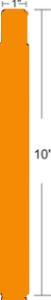 Z-band Fun Wriststraps 350 / Roll; Orange; 25mm X 275mm