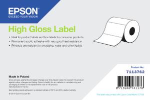 High Gloss Label Die-cut Roll 76mm X 127mm 960 Labels