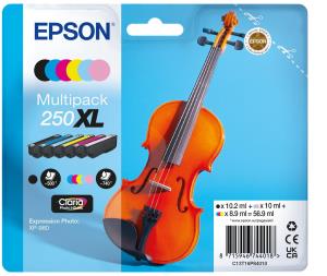 Ink Cartridge - Epson 250 Violin Claria Photo Hd 10.2ml - Black / Cyan / Light Cyan / Light Magenta / Magenta / Yellow