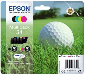 Ink Cartridge - 34 Golf Ball - Black - C/ M/ Y/ K