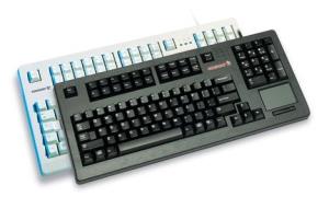 Corded Compact G80-11900 - Keyboard with Touchpad - USB - Black - Azerty Belgian Black
