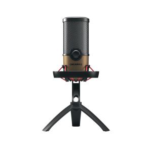 CHERRY UM 9.0 PRO RGB USB Microphone with Impressive RGB Illumi-Nation for Streaming/Gaming - Black/Copper