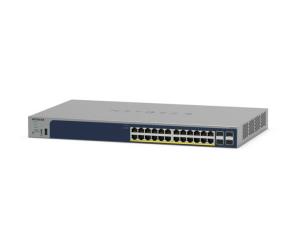 Managed Smart Switch PoE+ GS728TPPv3 28-Port GbE with 4 SFP Ports and Cloud Management