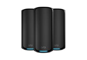 Orbi RBE973SB Dual-band Wi-Fi 7 Mesh System - 3 Pack (1x Router + 2x Satellite) Black