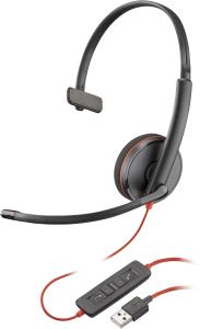 Headset Blackwire 3210 - Monaural - USB-a - Single Unit