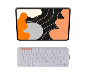 Flip Folio Pale Grey - iPad Pro 13-in (M4) iPad Air 13-in (M2 & M3) - Qwertz Deutsch