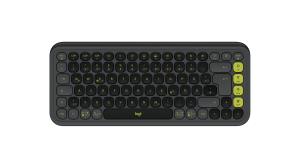 Wireless Keyboard - Pop Icon Keys - Graphite & Green Qwertz German