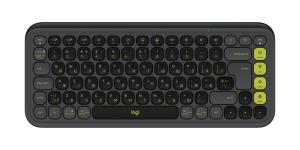 Wireless Keyboard - Pop Icon Keys -  Graphite & Green Qwerty Ukrainian