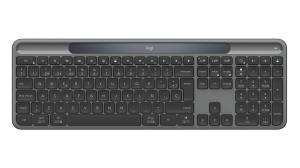 Signature Slim Solar+ K980 Wireless Keyboard - Bluetooth - Self Charging - Graphite - Qwerty Sp
