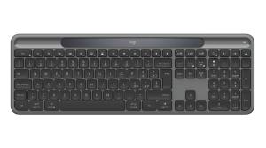 Signature Slim Solar+ K980 Wireless Keyboard - Bluetooth - Self Charging - Graphite - Qwerty IT
