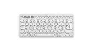 Pebble Keys 2 K380s - Compact Bluetooth Keyboard - Tonal White - Qwerty Int
