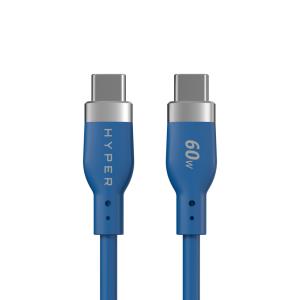 Hyperjuice Flex USB-c Silicone Charging Cable - Blue