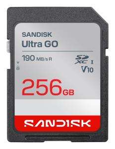 SanDisk Ultra GO SDHC and SDXC UHS-I Card - 256GB 190MB/s