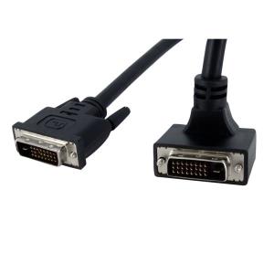 90� Upward Angled Dual Link DVI-d Monitor Cable - M/m 2m