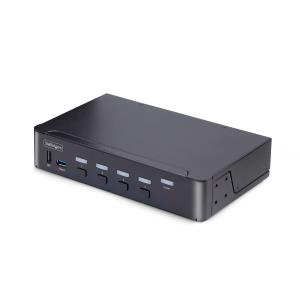 DisplayPort KVM Switch - 4-port 8k 60hz Hotkeys Taa Compliant