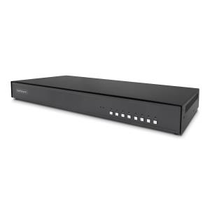 Secure DVI KVM Switch - 8-port  Niap 4.0 Desktop KVM, Metal Housing, Cac Port,
