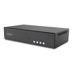 Secure 4-port Dual-monitor KVM Switch, Hdmi Or DisplayPort, 4k 60hz, Niap 4.0 Desktop KVM, Metal Housing, Cac Port, Made In The Usa