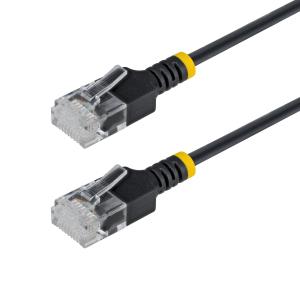 Patch Cable - CAT6a - Utp - 1m - Snagless - Black Ultra Slim