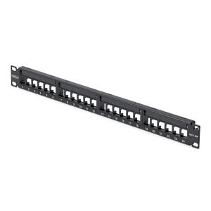 24 Port 1u Blank Keystone Patch Panel, Rackmount CAT6 Patch Panel For Rj45 Utp Ethernet Network Jacks