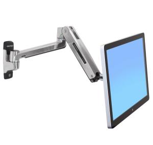 Lx Hd Sit-stand Wall Mount LCD Arm (polished Aluminum)