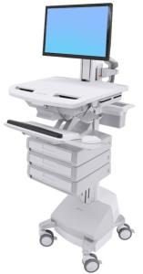 Styleview Cart With LCD Pivot SLA Powered 3 Drawers (1 Large Drawer X 3 Rows) CHE