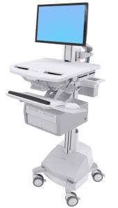 Styleview Cart With LCD Pivot SLA Powered 2 Tall Drawers (2 Medium Tall Drawers X 1 Row) CHE