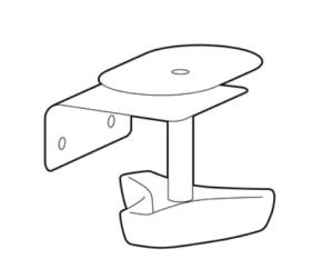 Accessory - Lx Pro Lower Desk Clamp Replacement Kit - Matte Black