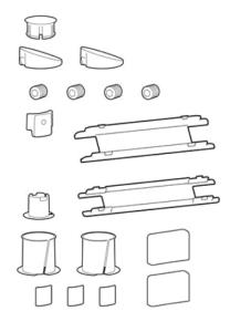 Accessory - Spare Parts Kit Lx Pro Wall Mount Skus - Matte Black