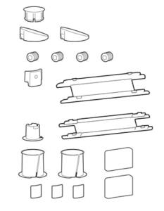 Accessory - Spare Parts Kit Lx Pro Wall Mount Skus - Industrial Grey