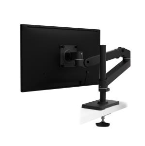 LX Pro Desk Monitor Arm, Tall Pole, Grommet Mount - Black