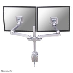 LCD Monitor Arm (fpma-d930d) Desk Clamp And Wall Mount 621.5mm Length 0-400mm Hight For 2 Silver