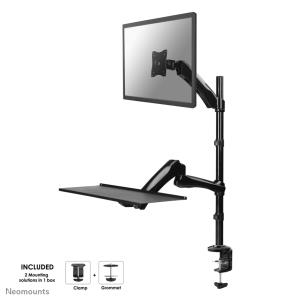 Flatscreen Keyboard & Mouse Desk Mount (clamp) Black 9kg