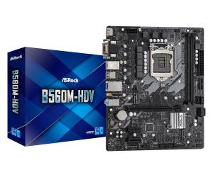 Motherboard B560m-hdv LGA1200 Intel B560 4 X Ddr4   USB 3.2 SATA 3 7.1ch Hd Audio MATX